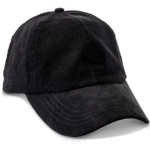 Jenni Women's Corduroy Baseball Cap Black Size Regular